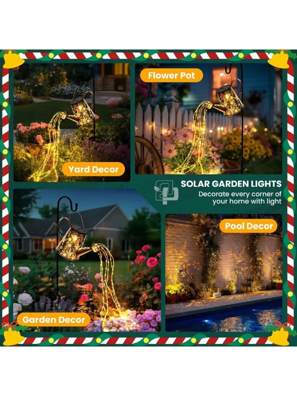 Large Solar Watering Can Lantern | Outdoor Hanging Decor, Perfect Gardening Gift